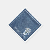 デニムとヒナギス スタンダードカクテルナプキン (角)