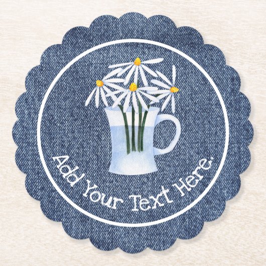 デニムとヒナギス ペーパーコースター (正面)