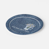 デニムとヒナギス ペーパープレート (アングル)