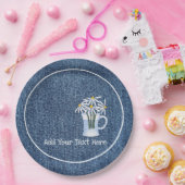 デニムとヒナギス ペーパープレート (パーティー)