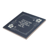 デニムとホワイトのミニマルフレームの聖書の言葉 タイル (側面)