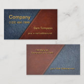 デニムとレザー 名刺 (正面/裏面)