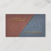 デニムとレザー 名刺 (裏面)