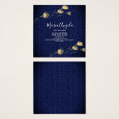 デニムとワイルドフラワーイエローブルーサロン (正面&裏面)