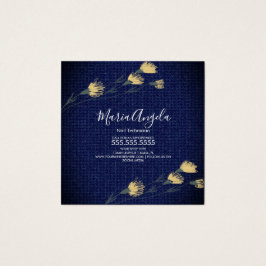 デニムとワイルドフラワーイエローブルーサロン