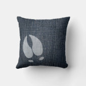 デニムのアメリカヘラジカ クッション (裏面)