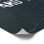 デニムのサッカー規律ポスター ポスター (角)