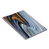 デニムのジッパーのグラフィック・デザインのノート ノートブック (右側)