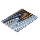 デニムのジッパーのグラフィック・デザインのノート ノートブック (左側)