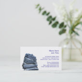 デニムのジーンズのファッションビジネスカード 名刺 (スタンド正面)
