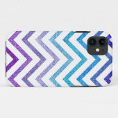 デニムのパステル調のシェブロンの白 Case-Mate iPhoneケース (裏面(横))