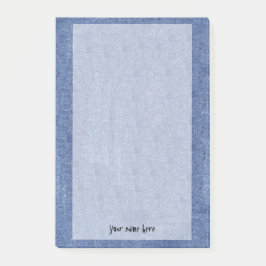 デニムの一見およびあなたの名前 ポストイット