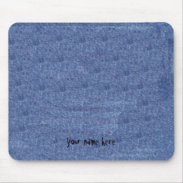 デニムの一見およびあなたの名前 マウスパッド