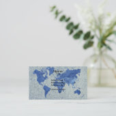 デニムの世界地図 名刺 (スタンド正面)