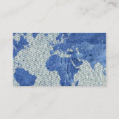 デニムの世界地図 名刺 (裏面)