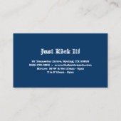 デニムの名刺のヴィンテージのファッション 名刺 (裏面)