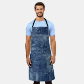 デニムの資料、 エプロン (着用した状態)