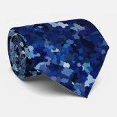 デニムの迷彩柄 ネクタイ (ロール)