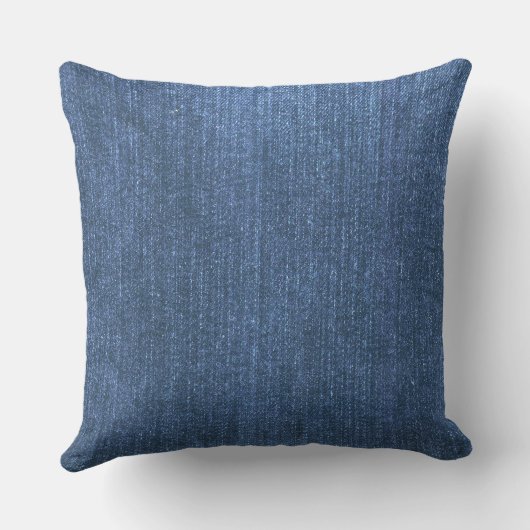 デニムの青の装飾用クッション クッション (裏面)