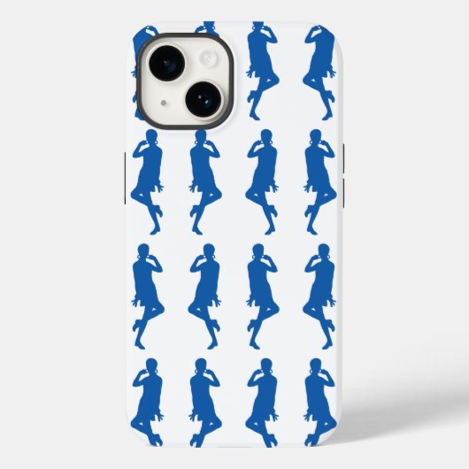 デニムはっきりしたゴーモダンガールズ Case-Mate iPhoneケース (裏面)