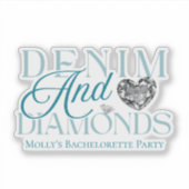 デニムアンドダイアモンズウェスタンバチェロレッテデザイン シール (正面)