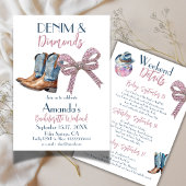 デニムアンドダイヤモンドディスコパーティーバチェロレッテ週末 招待状