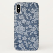 デニムアンドレースシックGlam電話ケース Case-Mate iPhoneケース (裏面)