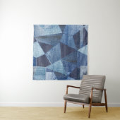 デニムアーバン動揺してクストライプの:パッチワーク。 タペストリー (インサイチュ)