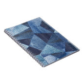 デニムアーバン動揺してクストライプの:パッチワーク。 ノートブック (右側)