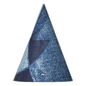 デニムアーバン動揺してクストライプの:パッチワーク。 パーティーハット (左)