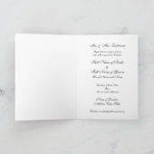 デニムウエスタン結婚式招待状 招待状 (内部)