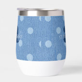 デニムウォッシュ水玉模様 (右面)