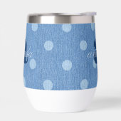 デニムウォッシュ水玉模様 (左面)