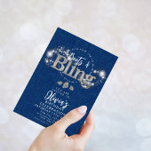 デニムカウボーイブーツと輝きのパーティー招待状 招待状