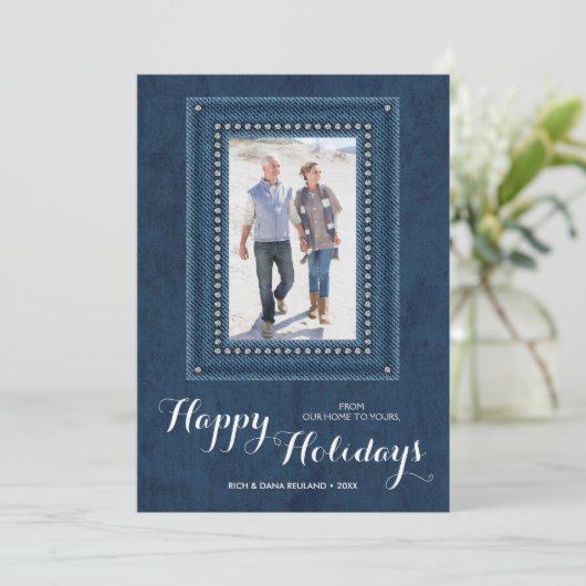 デニムクリスマスの写真 シーズンカード (スタンド正面)