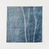 デニムクロスのクローズアップ。 タペストリー (正面(横))