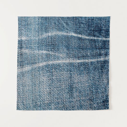 デニムクロスのクローズアップ。 タペストリー (正面)