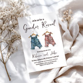 デニムクロセスラインジェンダーの表示パーティー 招待状