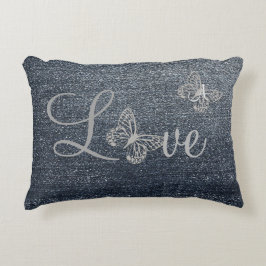 デニムクールルック アクセントクッション