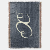 デニムクールルック スローブランケット (正面縦)