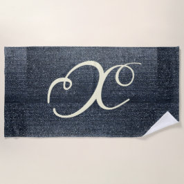 デニムクールルック ビーチタオル