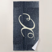 デニムクールルック ビーチタオル (正面)