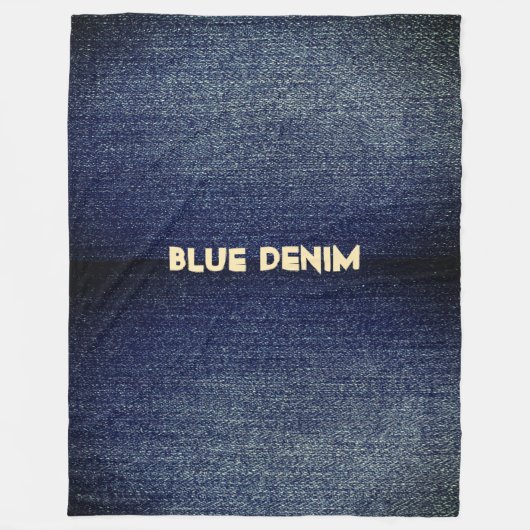 デニムクールルック フリースブランケット (正面)