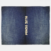 デニムクールルック フリースブランケット (正面(横))