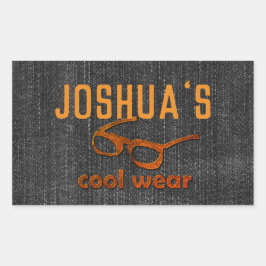 デニムクールルック 長方形シール