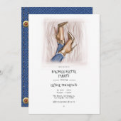 デニムシックバチェロレッテ 招待状 (正面/裏面)