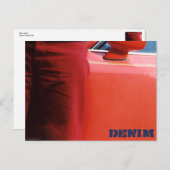 デニムシリーズ09レッドジーンズのはがき ポストカード (正面/裏面)