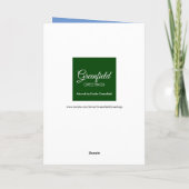 デニムジャケットと誕生日ガールの娘のために カード (裏面)