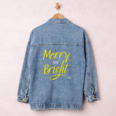 デニムジャケット:Merry and Bright (黄色) デニムジャケット (ハンガー)