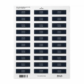 デニムジャンスティッチカードパーティー住所 シール (フルシート)